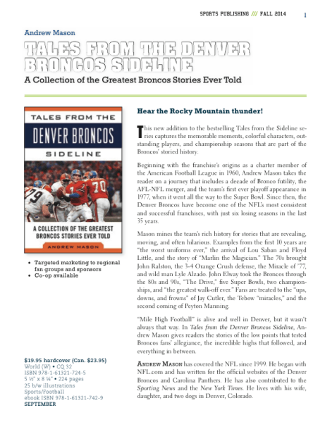 Tales from the Broncos Sideline